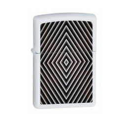 Geometric White Matte Lighter