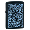 Zippo Feather Filigree in Black Matte