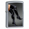 Zippo Legs in Boots Street Chrome Lighter