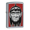 Zippo Shrunken Head Street Chrome Lighter